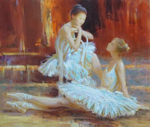 zeitgenössische kunst von Komarova Elena - Balletttänzer 2